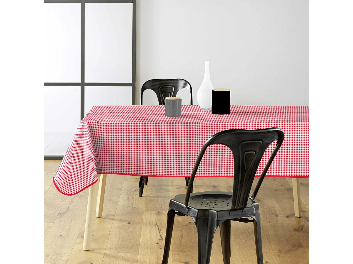 Nappe Imprimé "Miny Vichy" 140x240cm Rouge