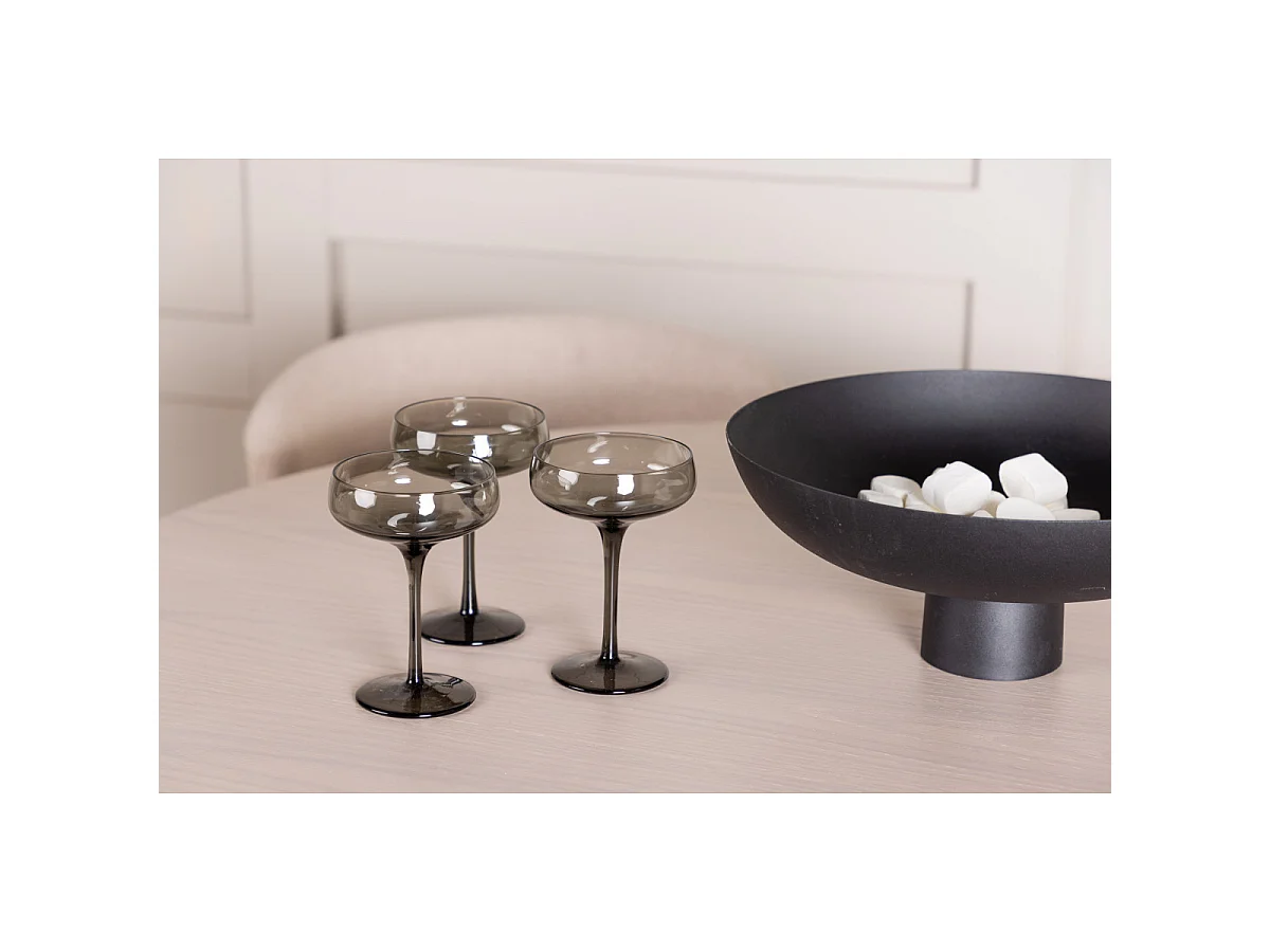 Ensemble Table à Manger & 4 Chaises "Olivia & Modesto" 110cm Naturel & Beige