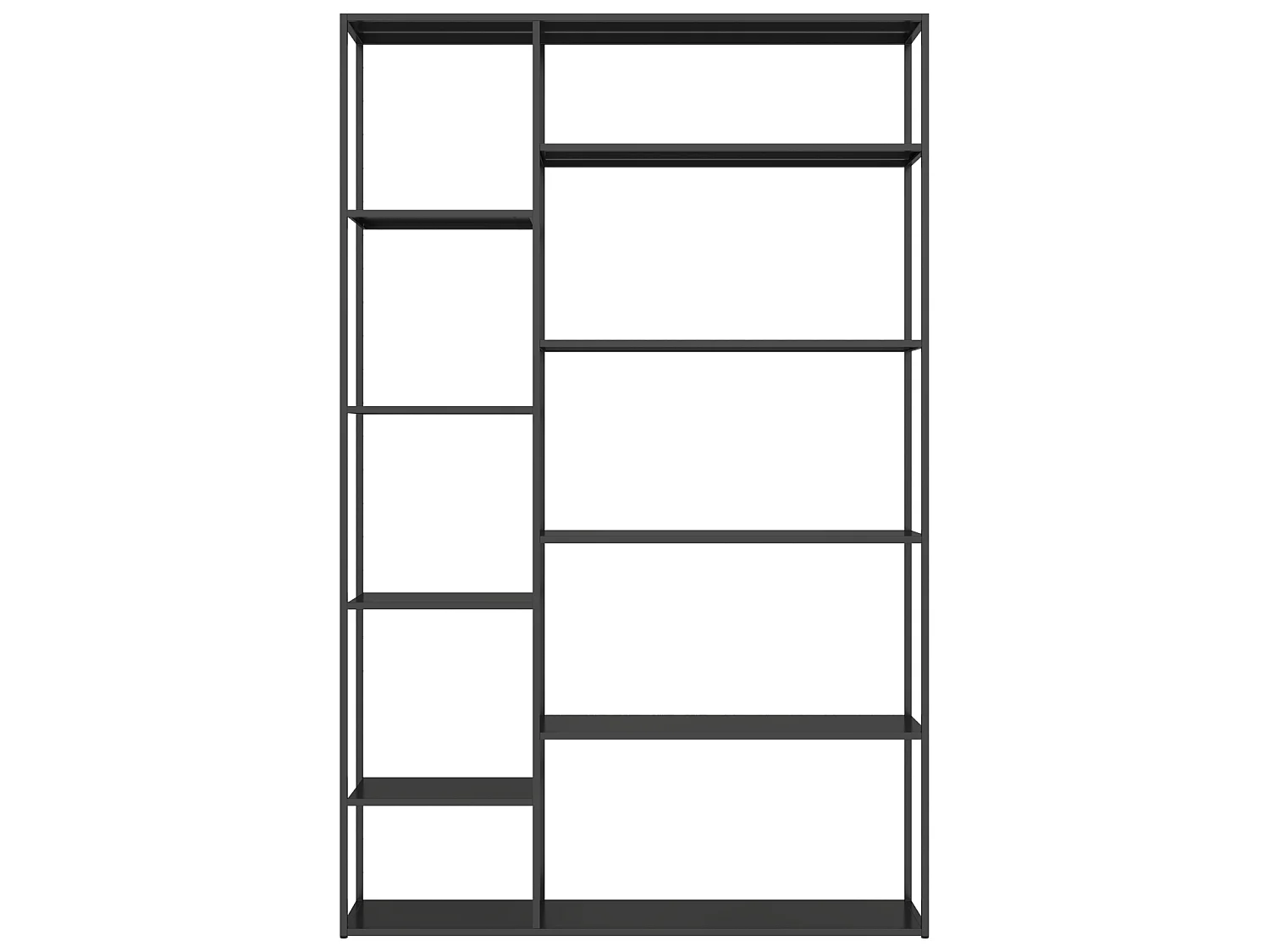 Bibliothèque en métal 189cm noire ELISABETH - HAPPY GARDEN