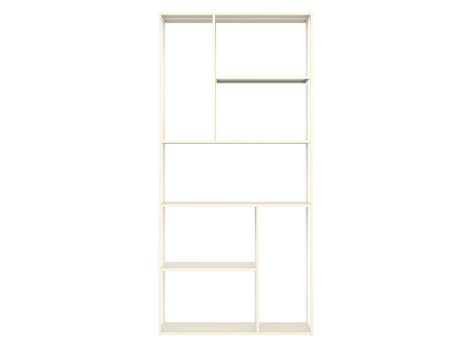 Bibliothèque en métal 189cm blanche LAUREEN - HAPPY GARDEN