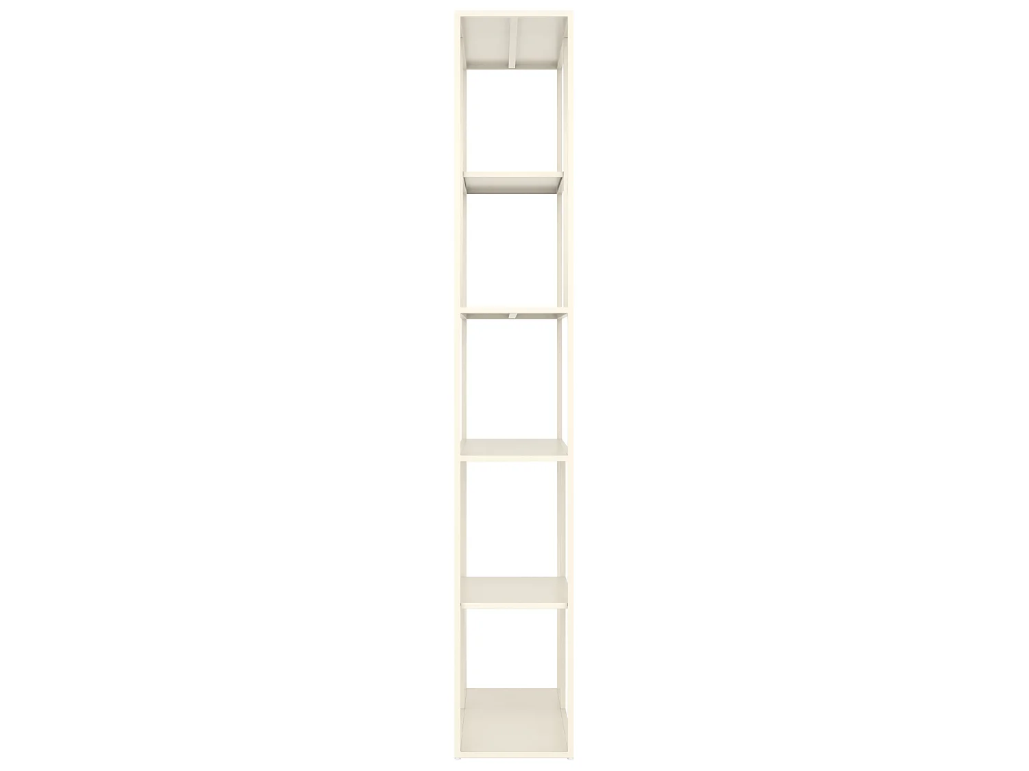 Bibliothèque en métal 189cm blanche LAUREEN - HAPPY GARDEN