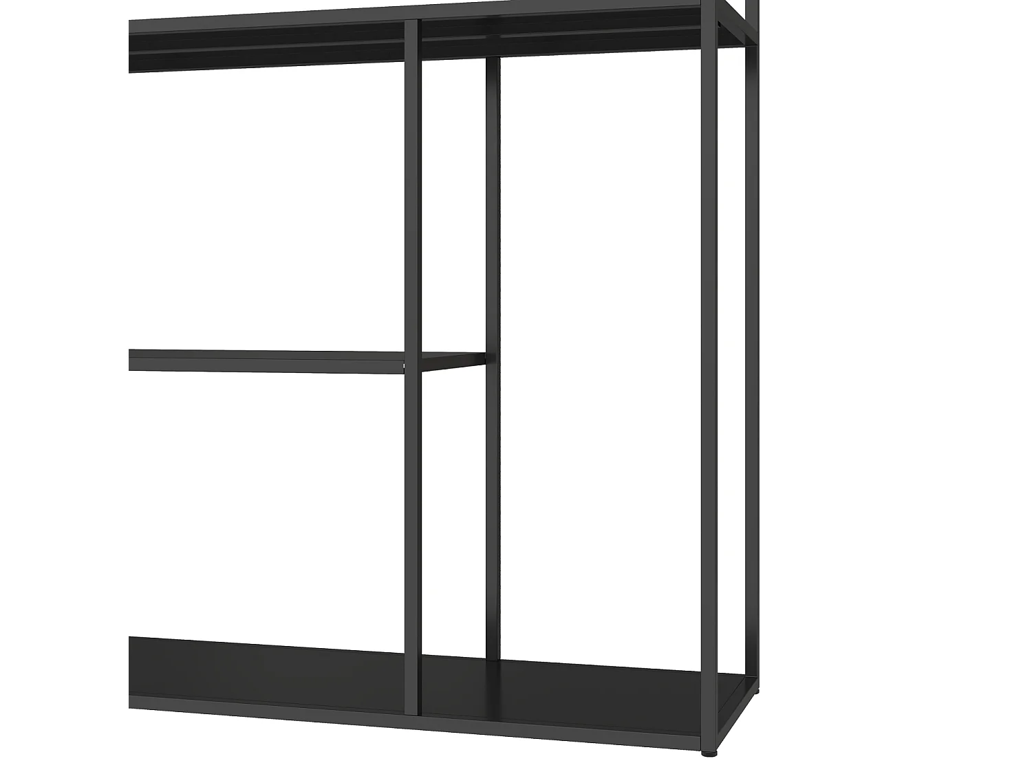 Bibliothèque en métal 189cm noire LAUREEN - HAPPY GARDEN