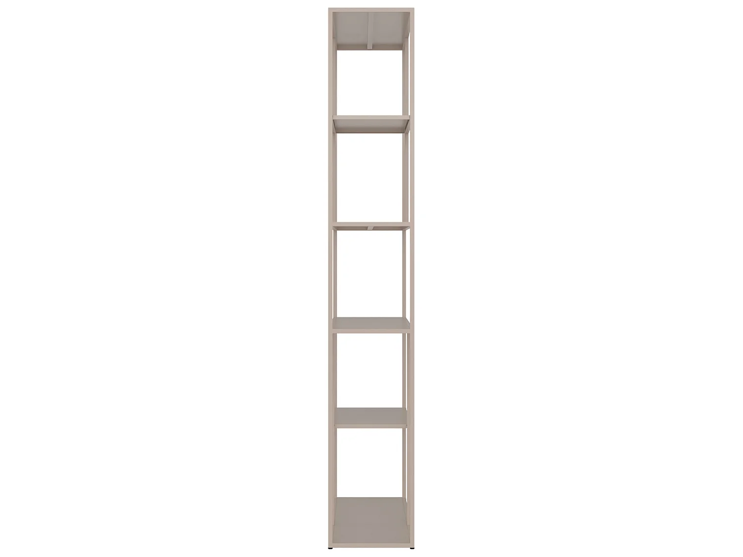 Bibliothèque en métal 189cm taupe LAUREEN - HAPPY GARDEN