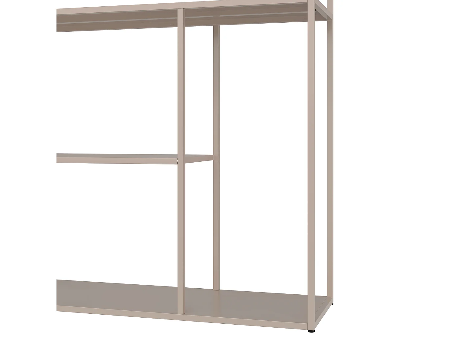 Bibliothèque en métal 189cm taupe LAUREEN - HAPPY GARDEN