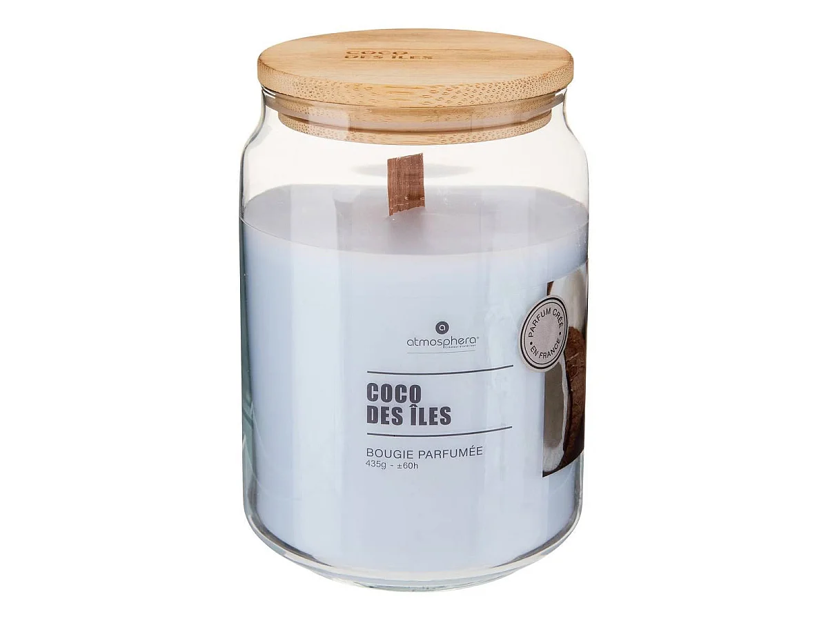 Bougie Parfumée en Verre "Vicky" 435g Coco Des Îles