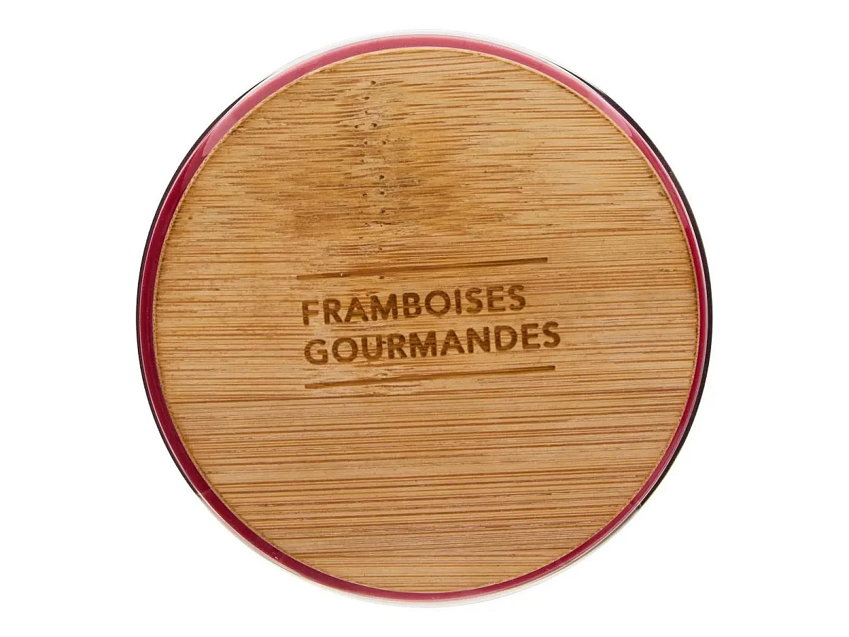 Bougie Parfumée en Verre "Vicky" 435g Framboises Gourmandes