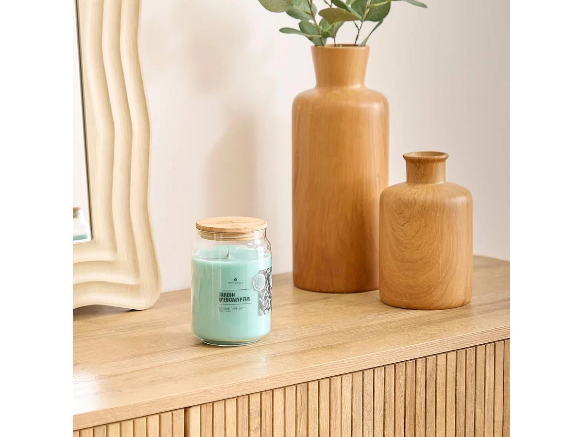 Bougie Parfumée en Verre "Vicky" 435g Jardin d'Eucalyptus