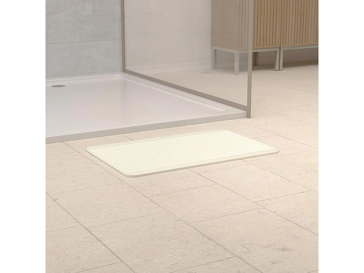 Tapis de Bain en Diatomite "Duna" 39x60cm Beige