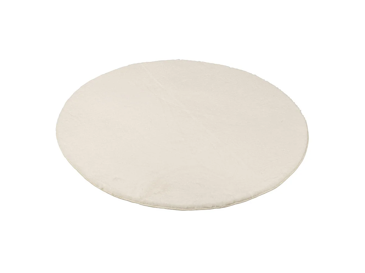 Tapis Rond Uni "Cutie" 150cm Blanc
