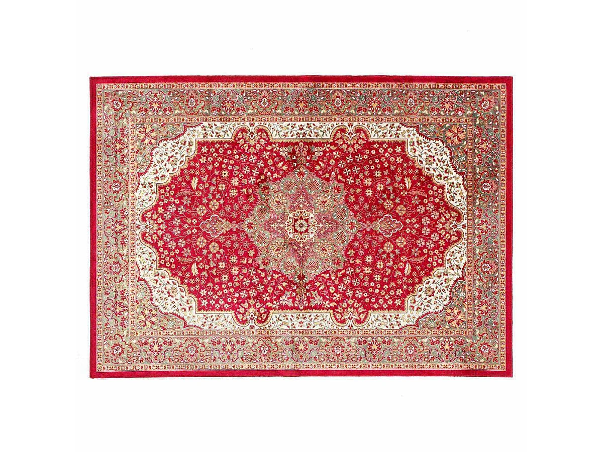 Tapis Déco Tissé "Ispahan" 140x200cm Rouge