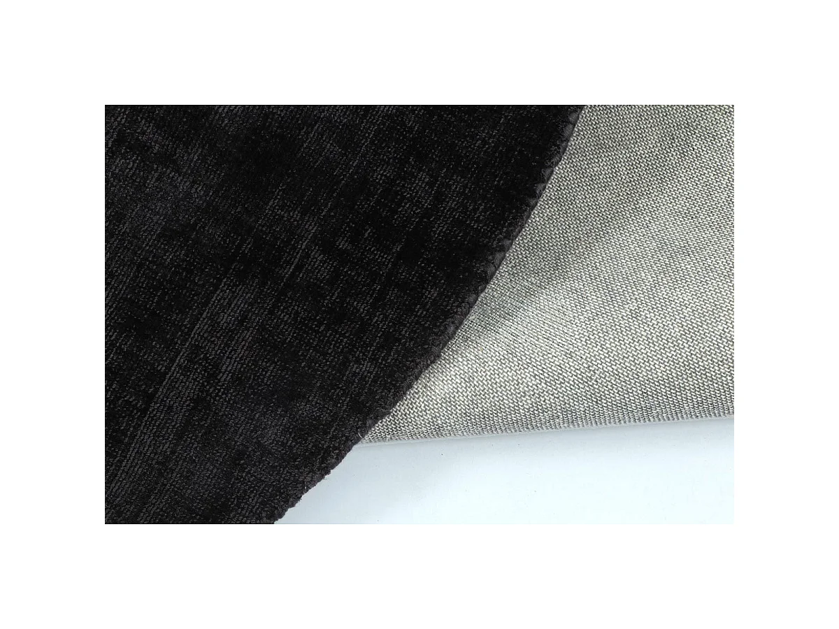 Tapis Déco Rond "Fabian" 150cm Noir