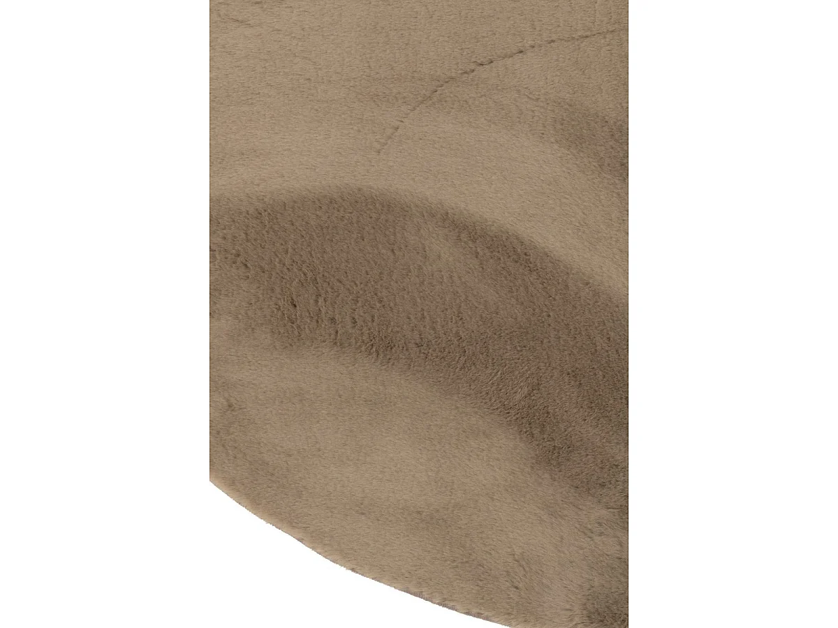 Tapis Rond Uni "Cutie" 150cm Taupe