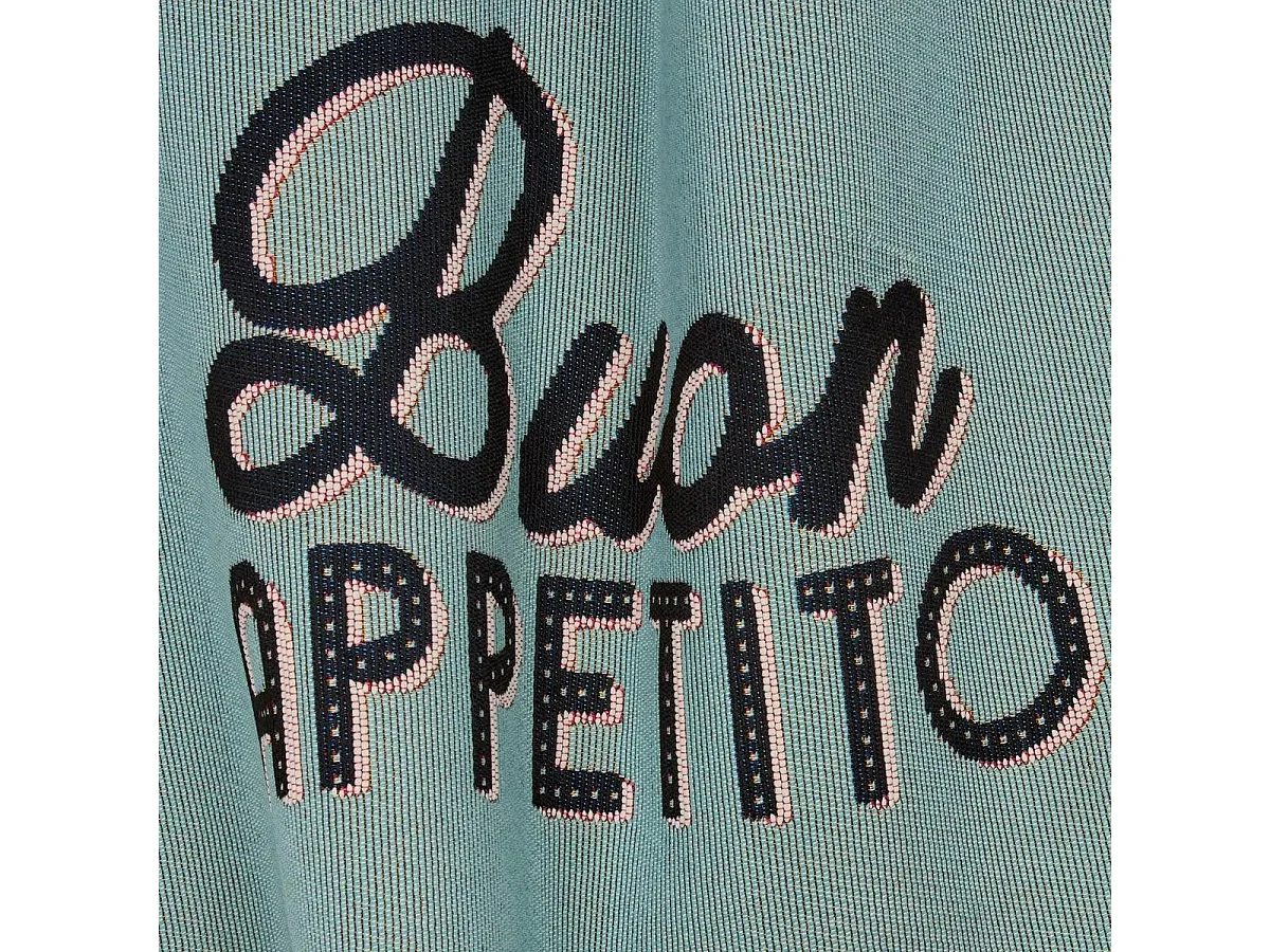 Tapis de Cuisine Antidérapant "Della Pasta" 60x90cm Vert Céladon