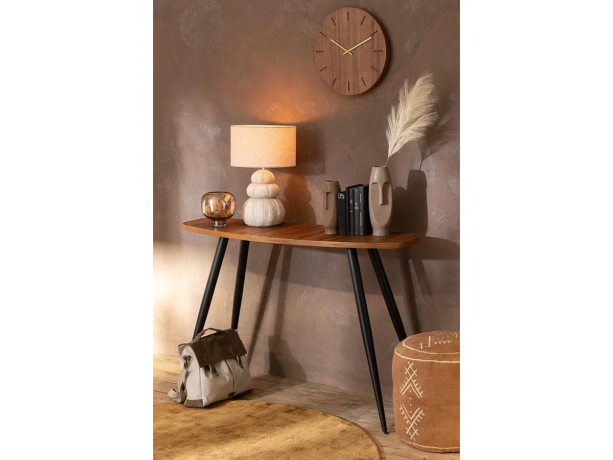 Tapis Déco Rond "Fabian" 150cm Marron