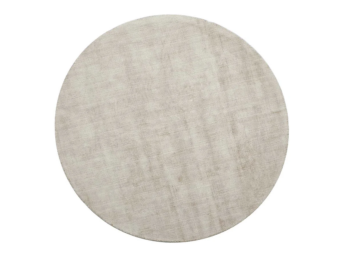 Tapis Déco Rond "Fabian" 150cm Beige