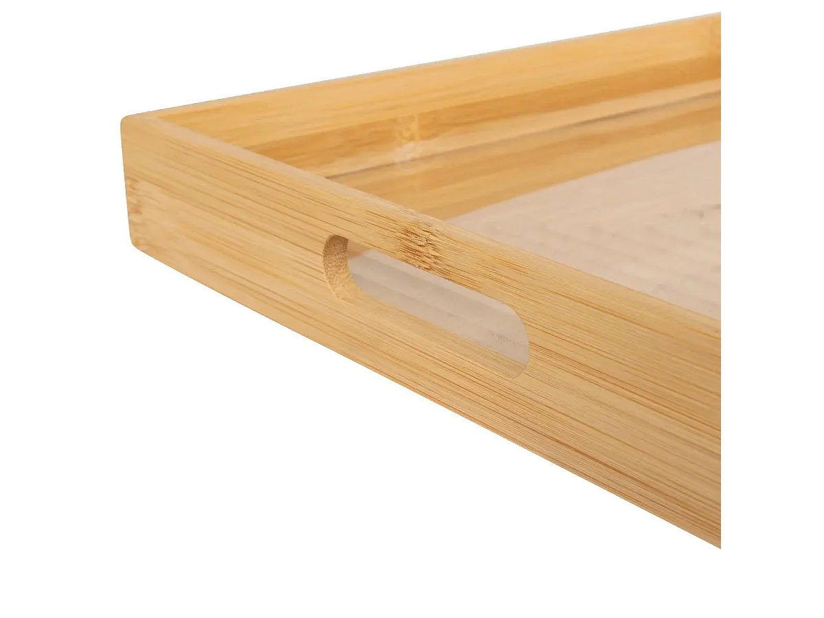 Plateau de Service en Bambou "Rainuré" 46cm Naturel