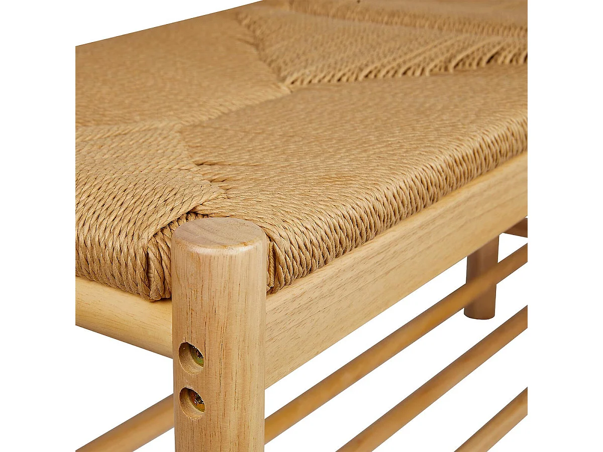 Banc en Bois Massif "Maesi" 95cm Naturel