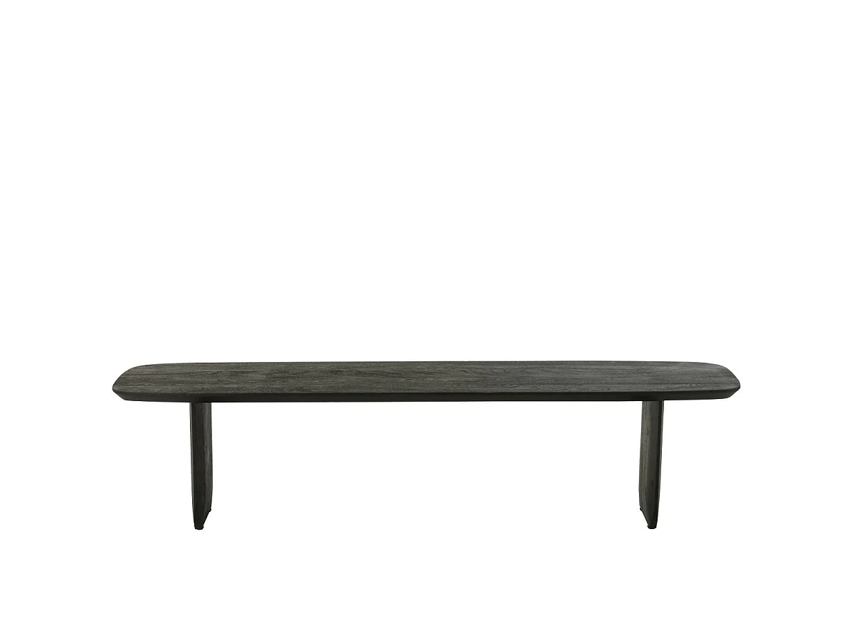 Banc en Bois "William" 190cm Noir