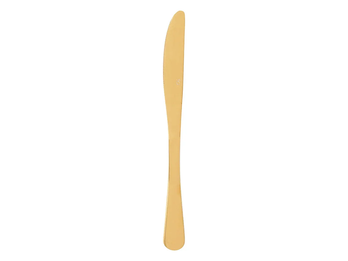 Lot de 2 Couteaux en Inox "Gold" 22cm Or