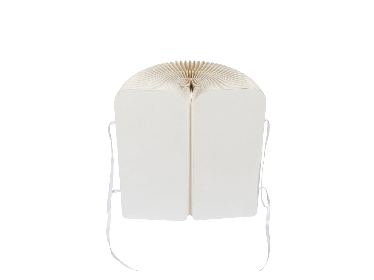 Pouf Pliable en Papier "Lily" 42cm Blanc Cassé