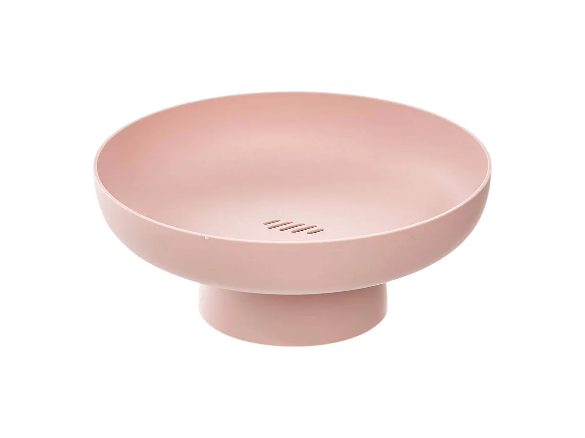 Corbeille à Fruits sur Pied "Poly" 26cm Rose