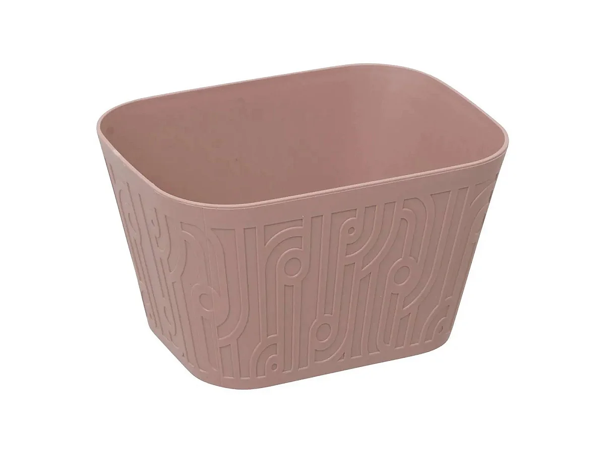 Panier de Rangement Design "Arche" 14cm Rose Clair