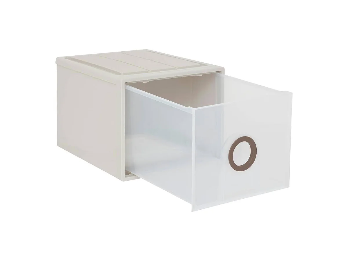 Tiroir Rigide Empilable "Tide'n Stak" 30,5L Beige
