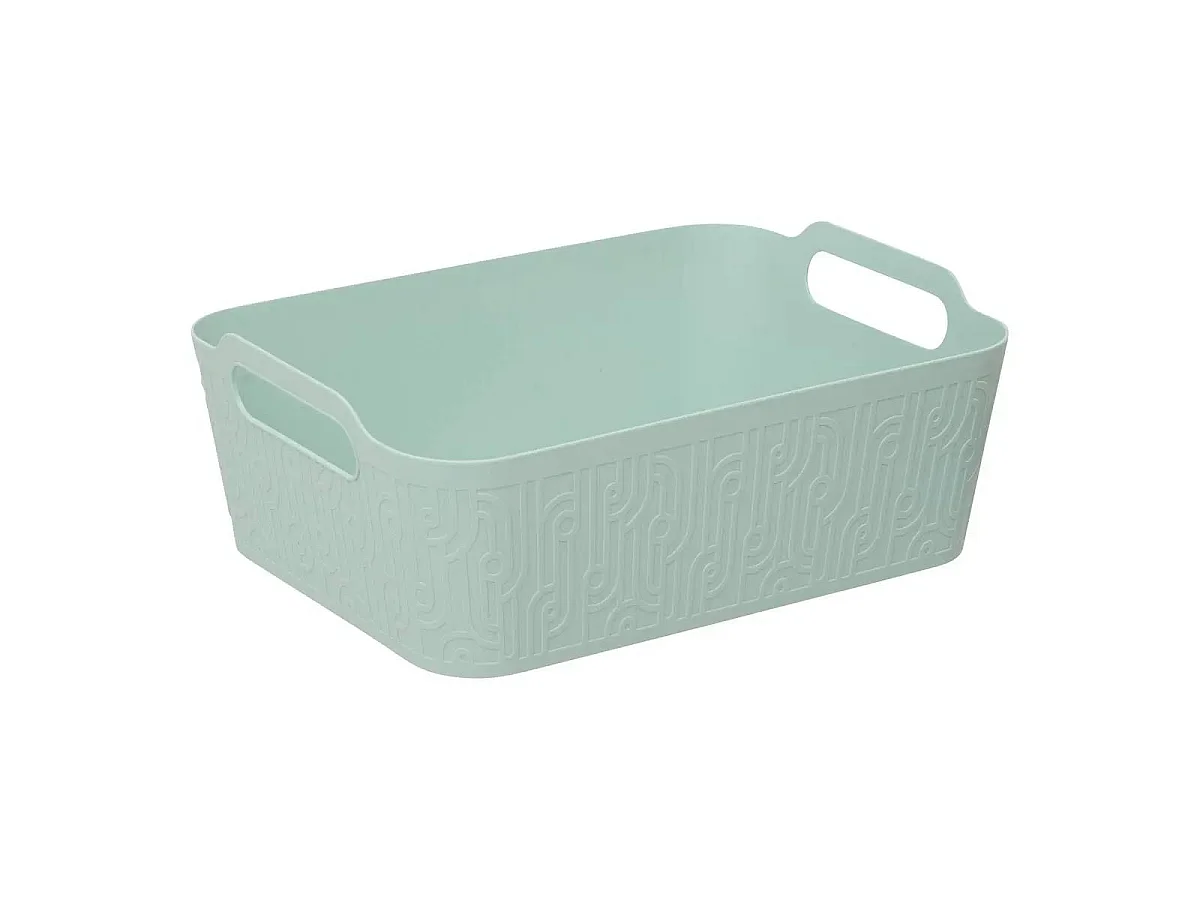 Panier de Rangement Design "Arche" 36cm Vert Céladon