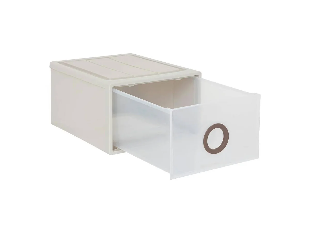 Tiroir Rigide Empilable "Tide'n Stak" 23,5L Beige