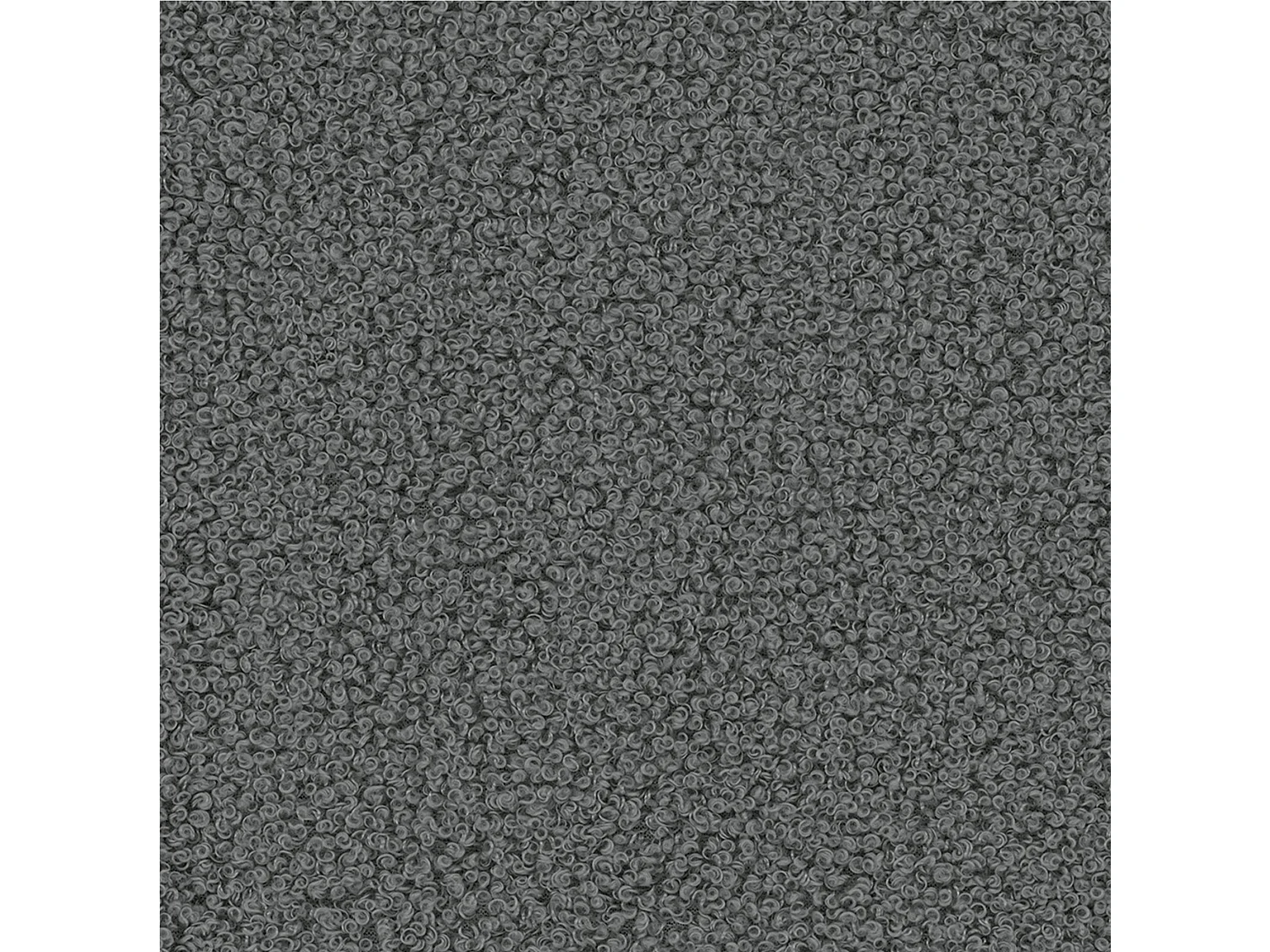 Canapé d'angle droit 3 places en tissu bouclette gris ELINA