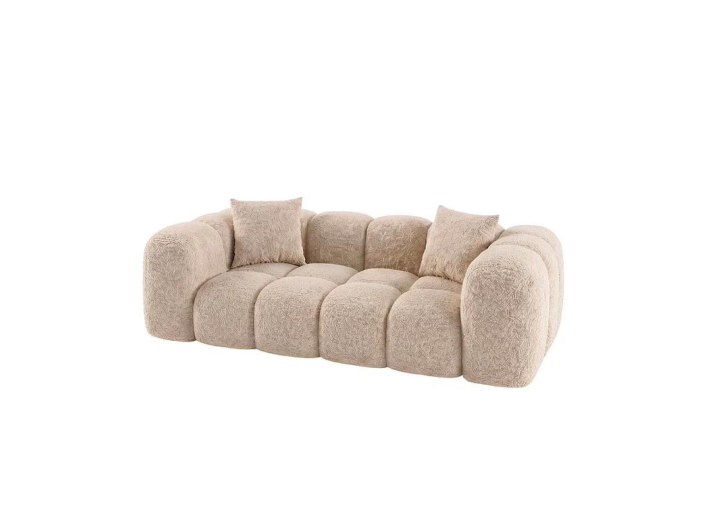 Canapé ALBA - Beige / 2 places / Non convertible
