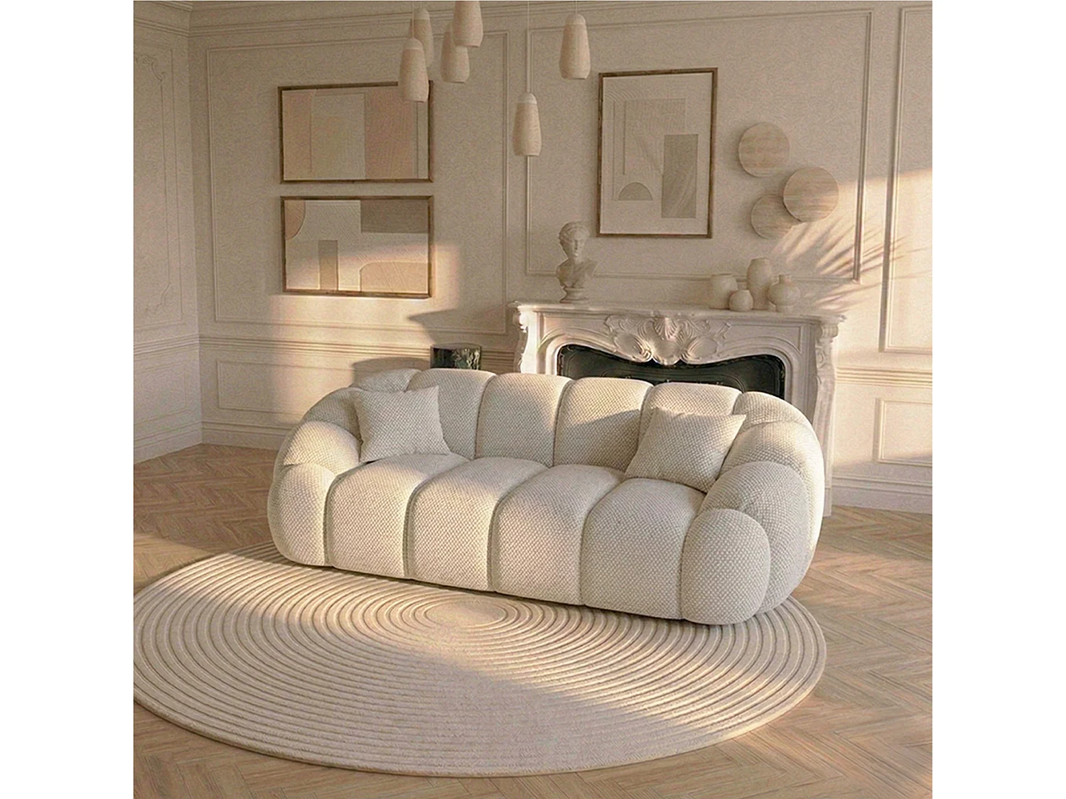 Canapé SERENA - Beige / 2 places