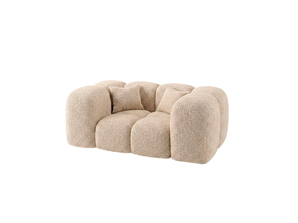 Canapé ALBA - Beige / 1 place / Non convertible