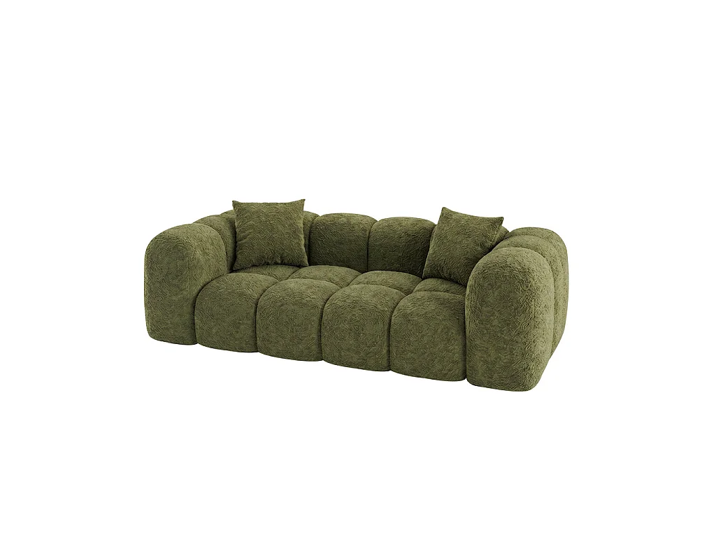 Canapé ALBA - Vert / 2 places / Non convertible