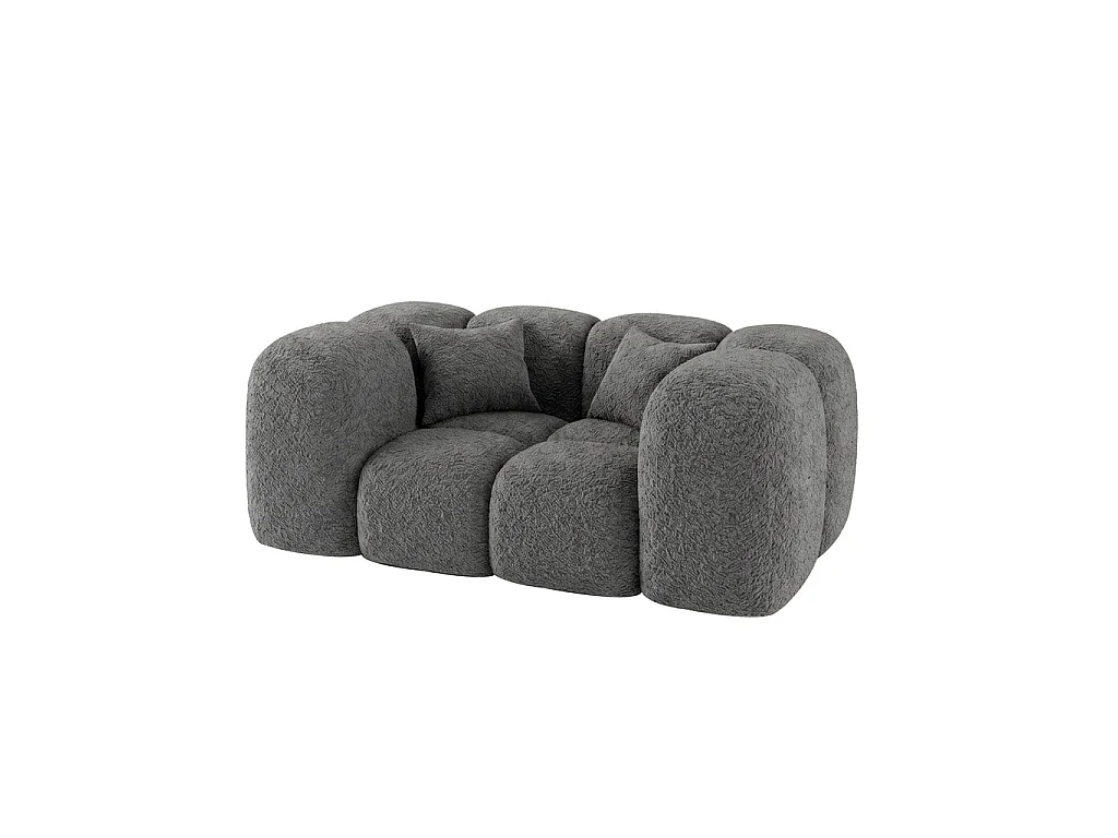 Canapé ALBA - Gris / 1 place / Non convertible