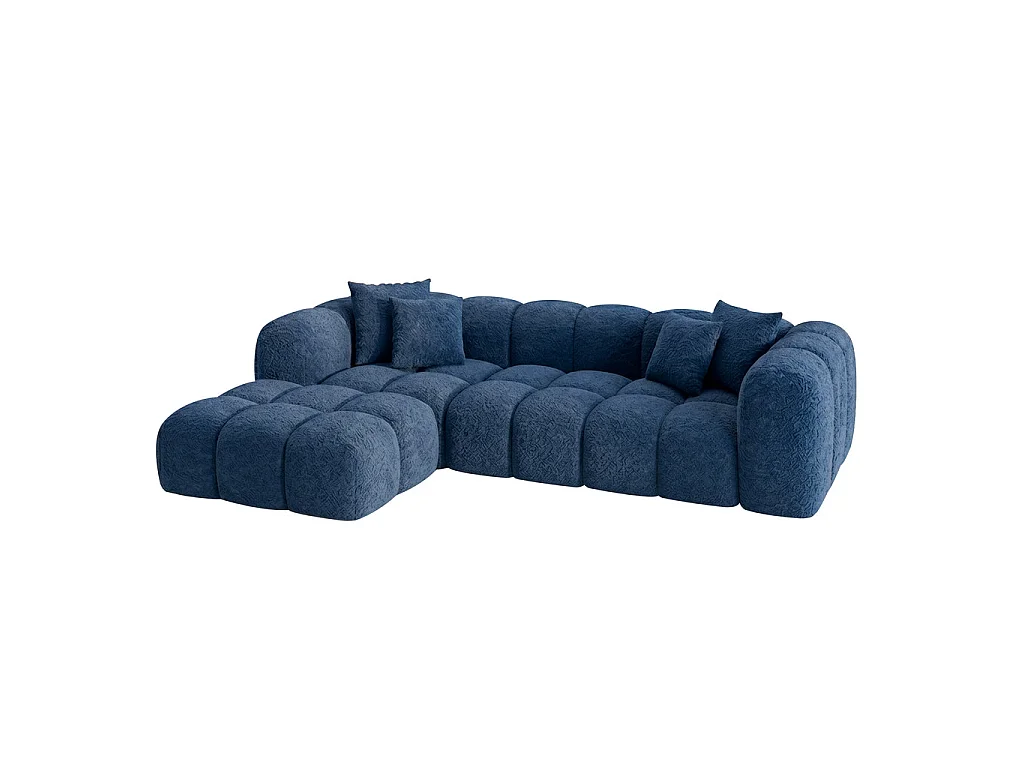 Canapé ALBA - Bleu / L - Droite / Non convertible