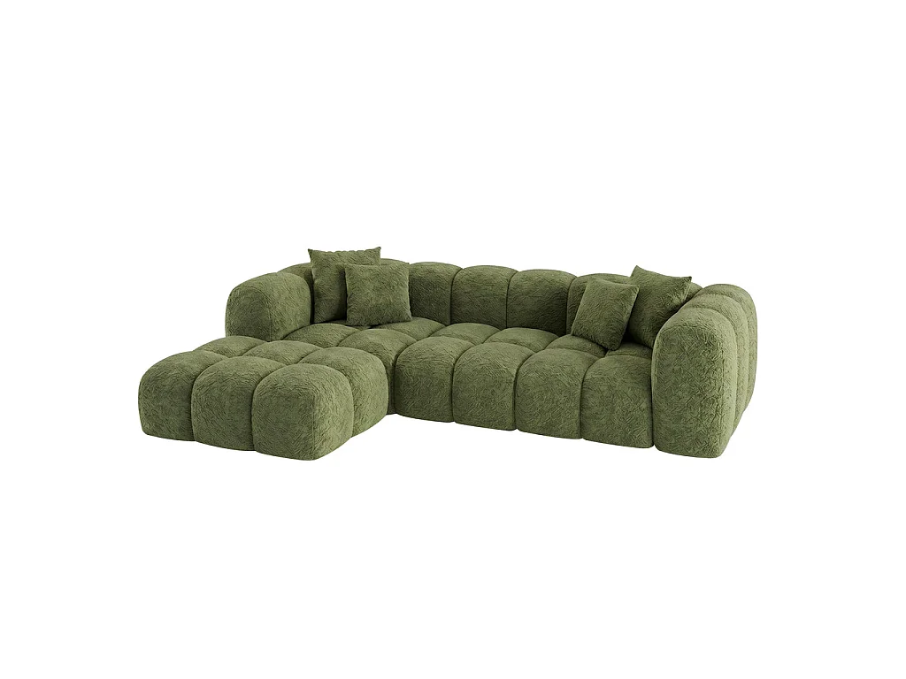 Canapé ALBA - Vert / L - Droite / Non convertible