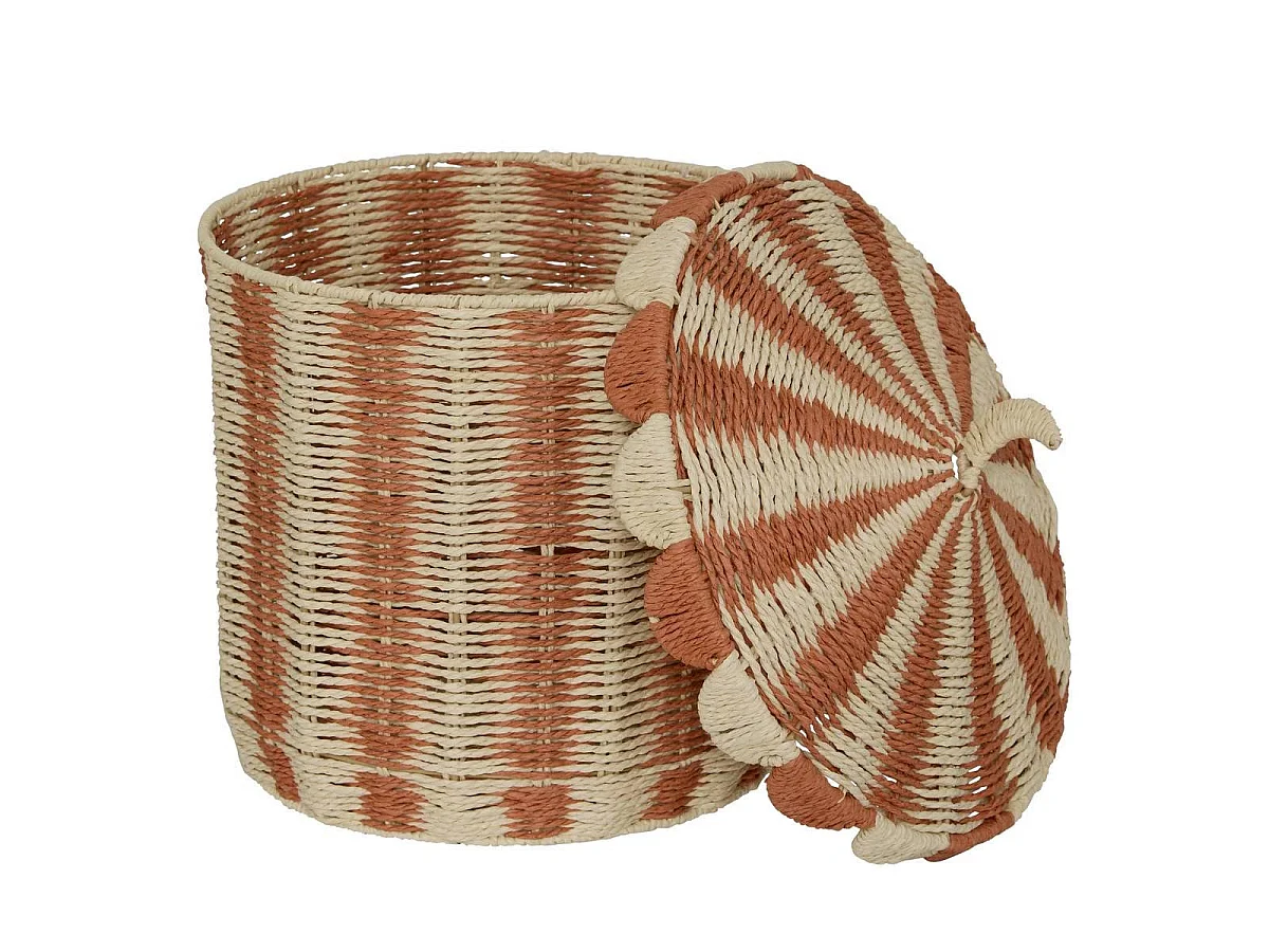 Lot de 2 Paniers de Rangement "Bella" 42cm Multicolore