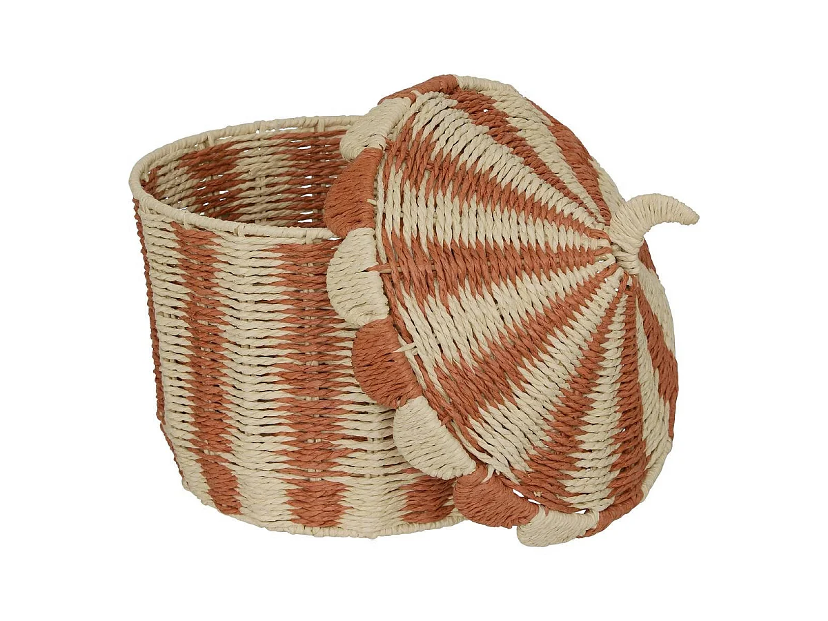 Lot de 2 Paniers de Rangement "Bella" 42cm Multicolore
