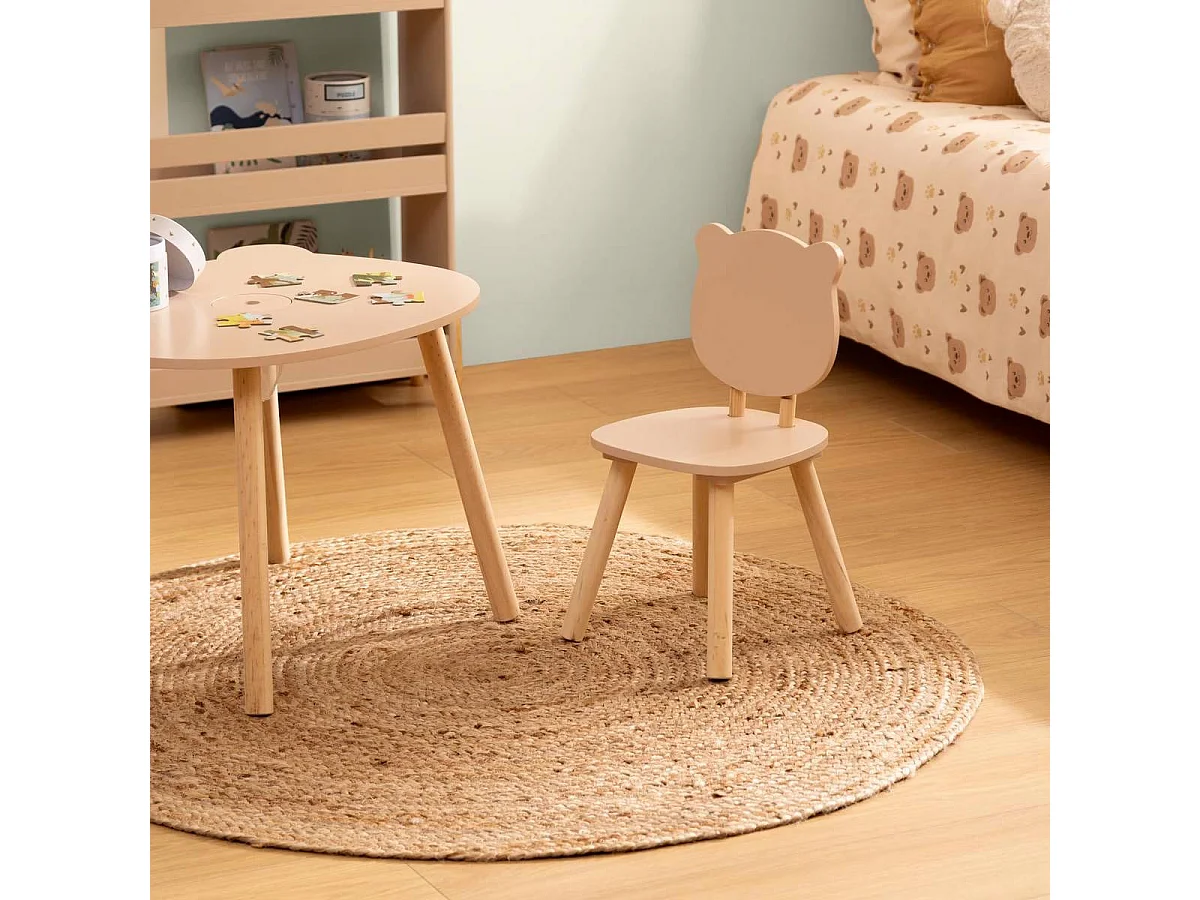 Chaise Enfant "Douceur" 49cm Beige