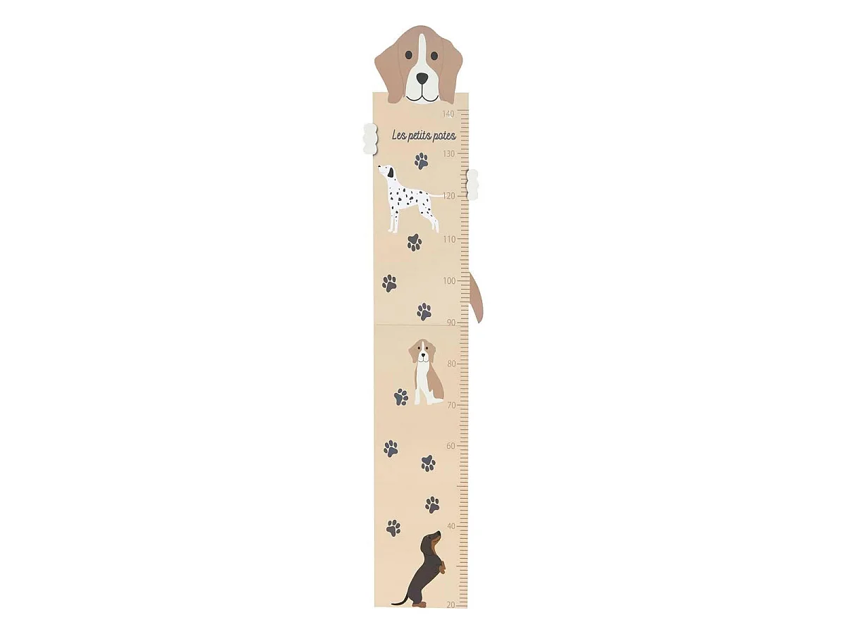 Toise Enfant Chien "Scott" 140cm Beige