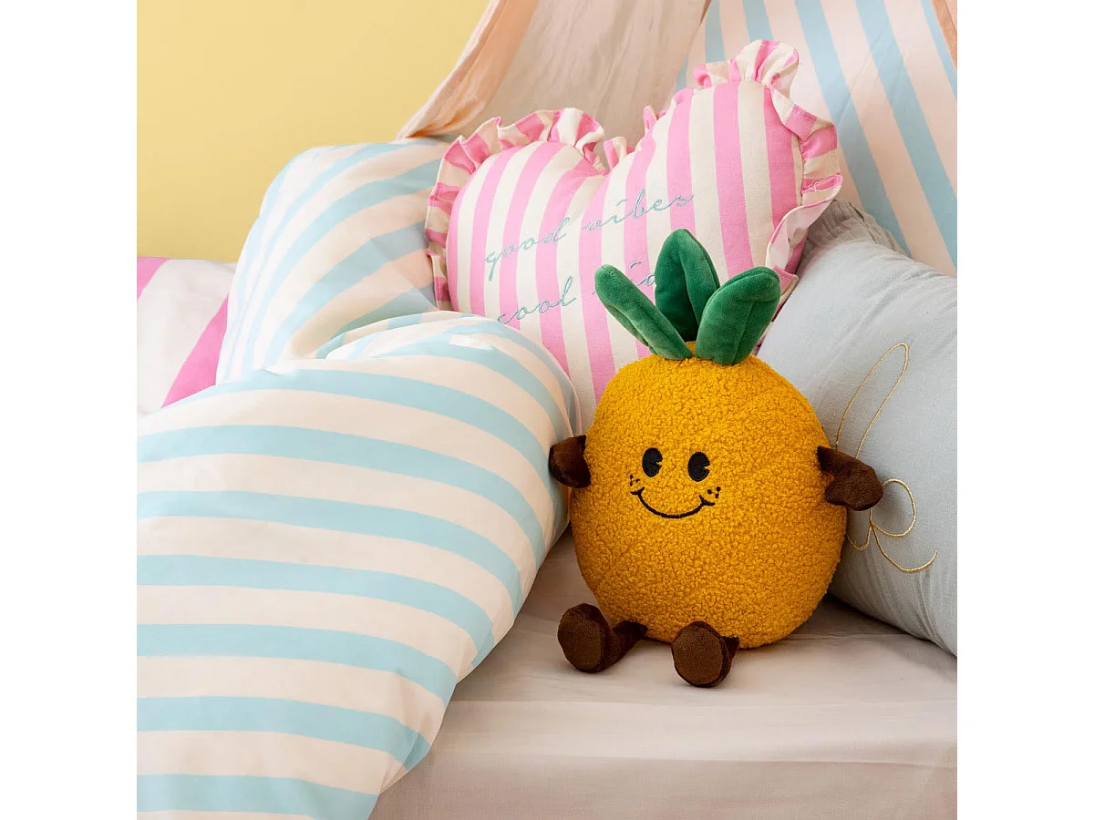 Peluche Enfant Ananas "Andrease" 26cm Jaune