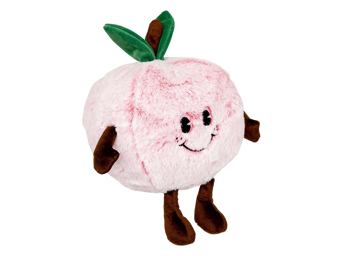 Peluche Enfant Pêche "Peachy" 20cm Rose