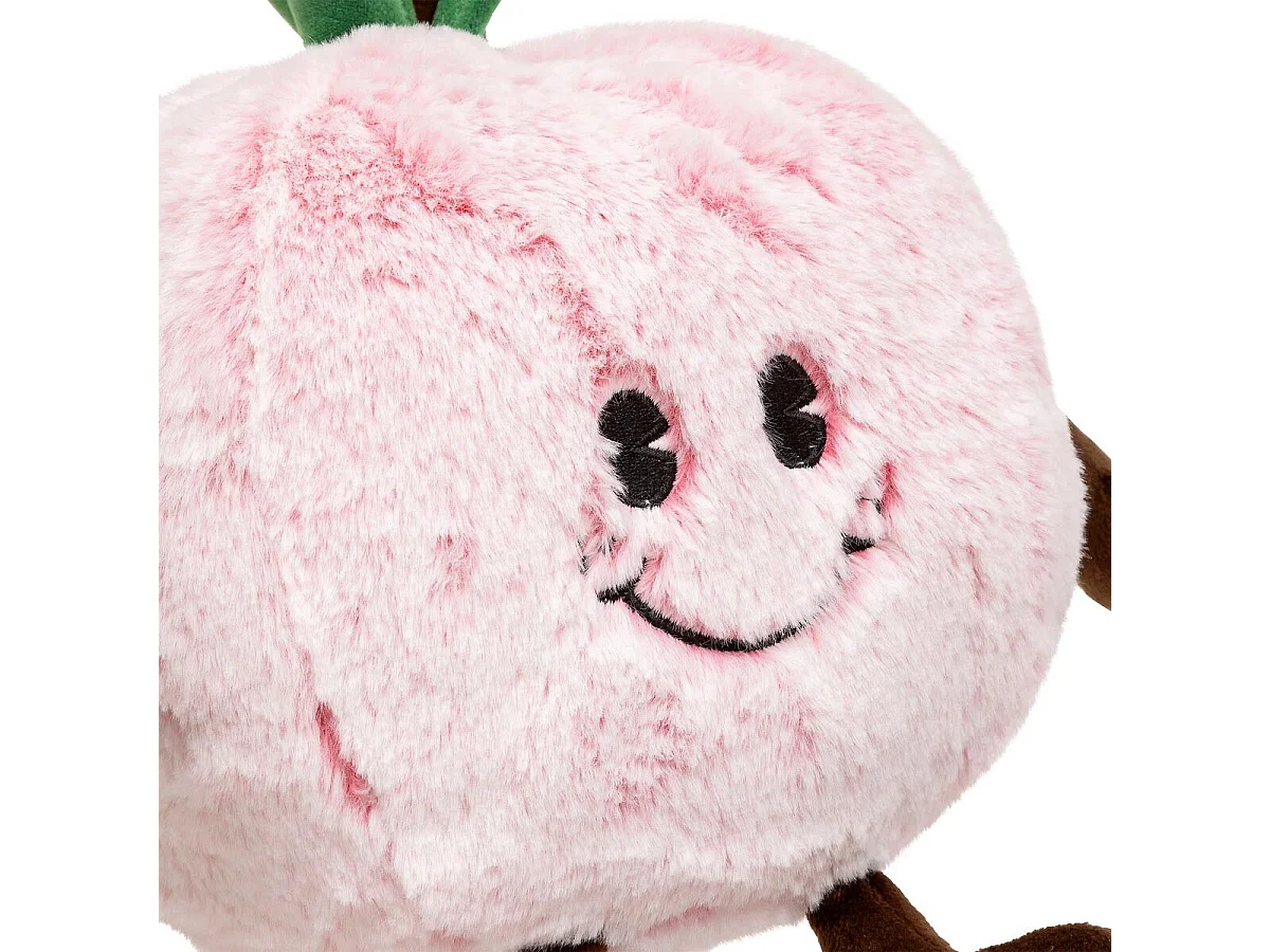 Peluche Enfant Pêche "Peachy" 20cm Rose