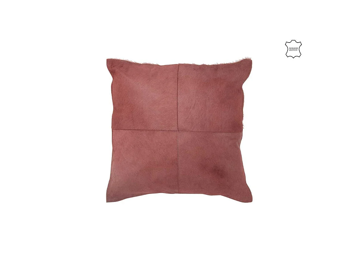 Coussin Effet Peau "Norbert" 45x45cm Rouge