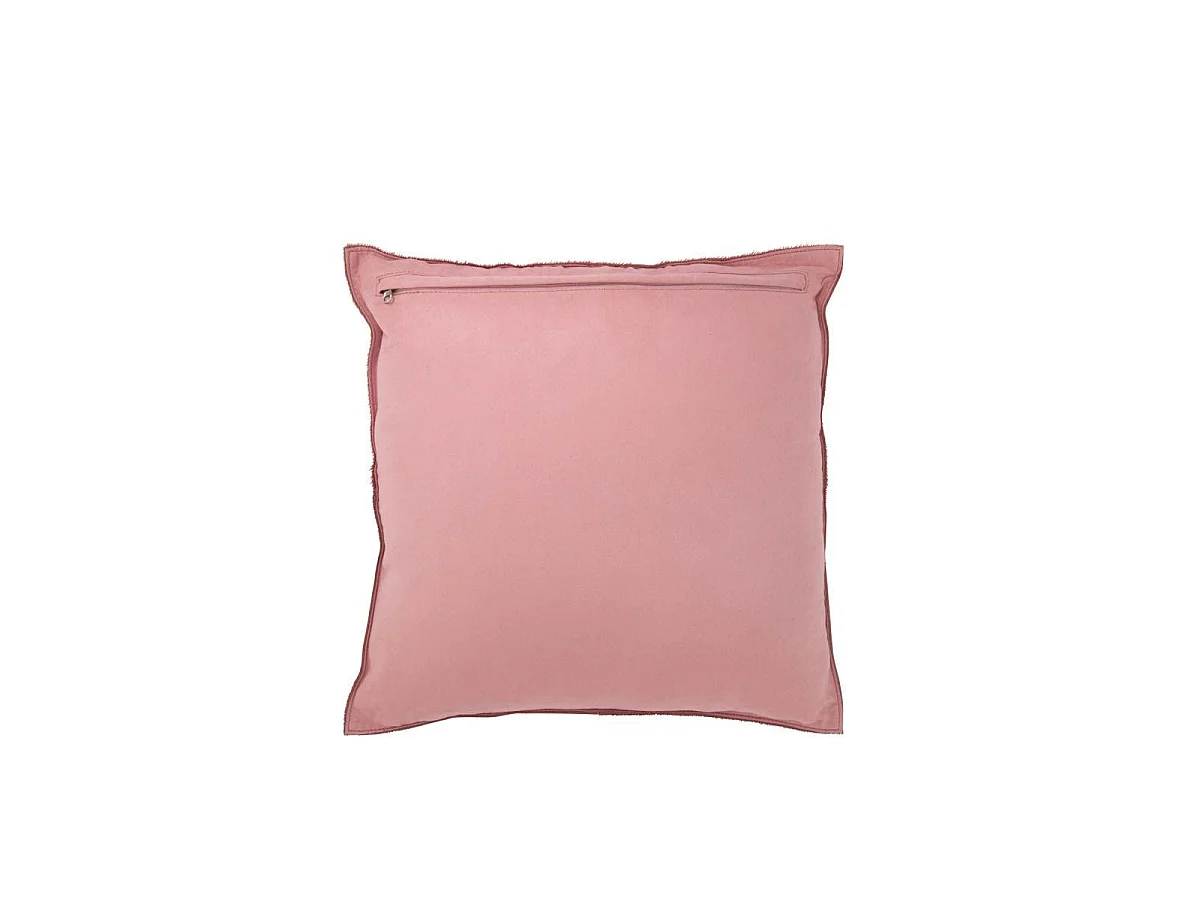 Coussin Effet Peau "Norbert" 45x45cm Rouge