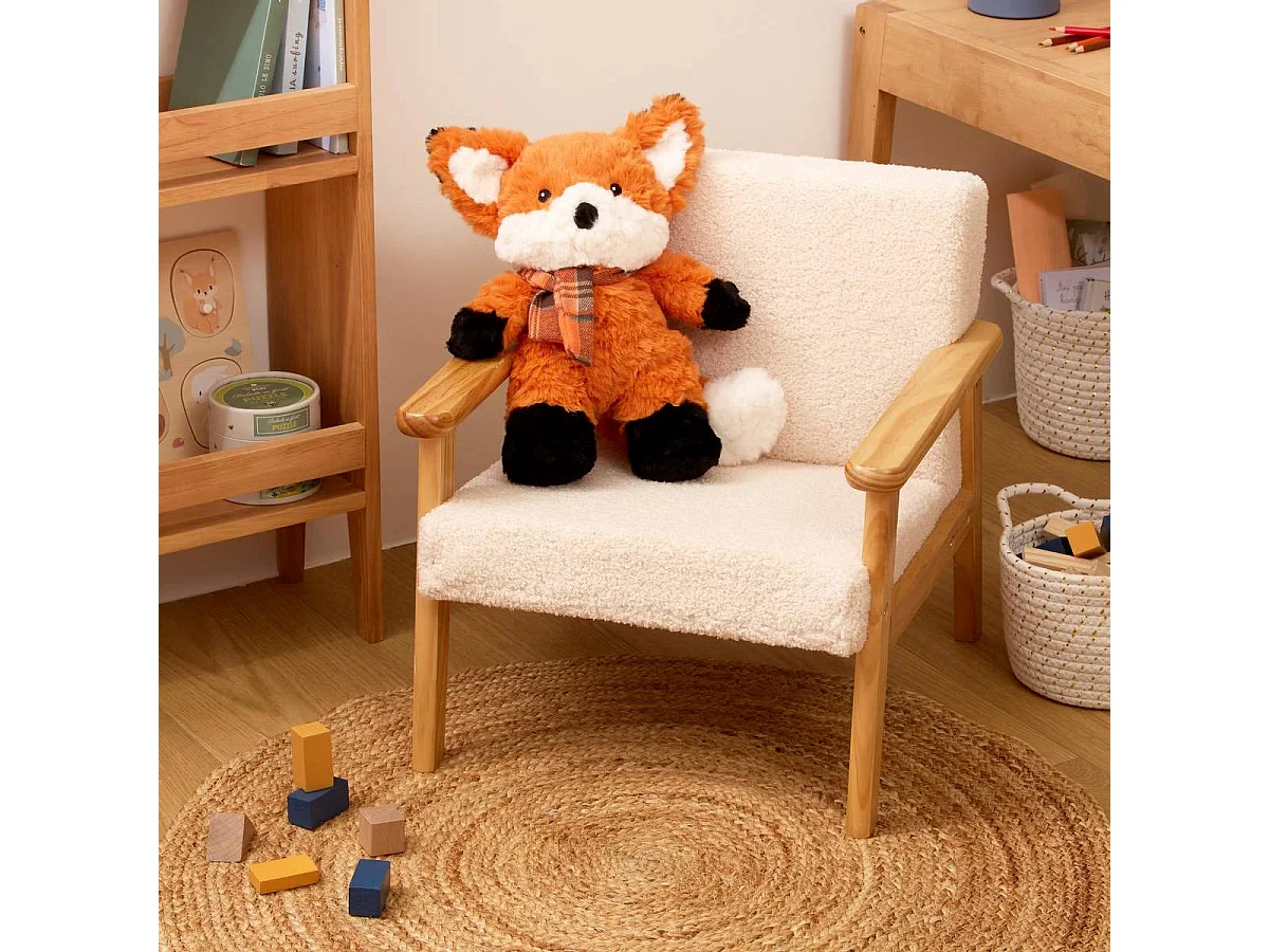 Peluche Enfant Renard "Ginger" 32cm Orange