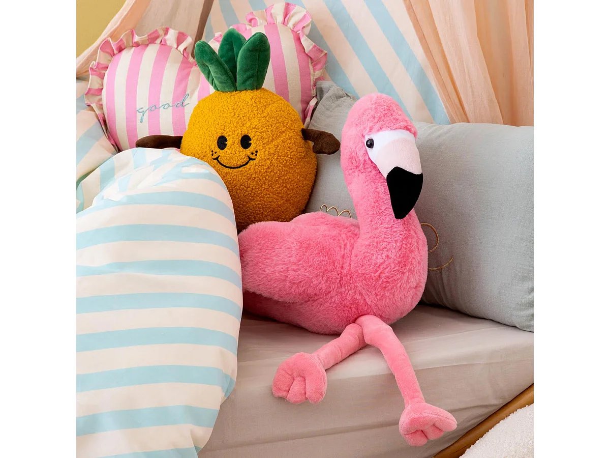 Peluche Enfant Flamant Rose "Mingo" 25cm Rose