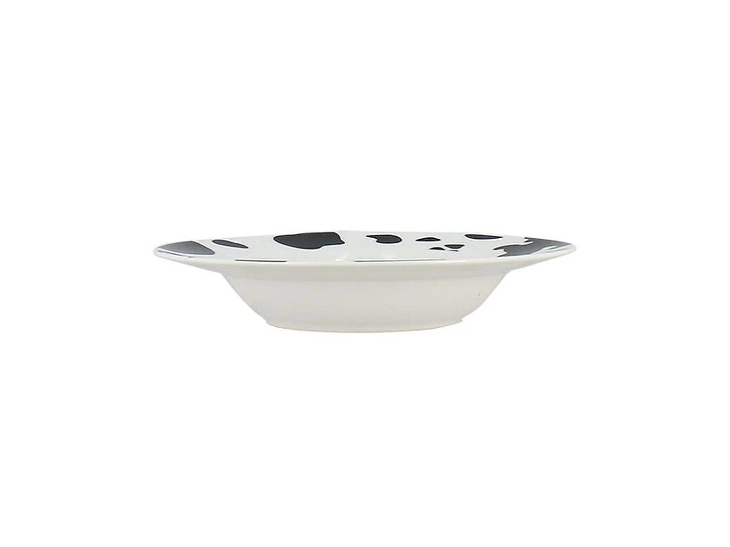 Novastyl - Lot 6 Assiettes Creuses Vache 20cm En Porcelaine