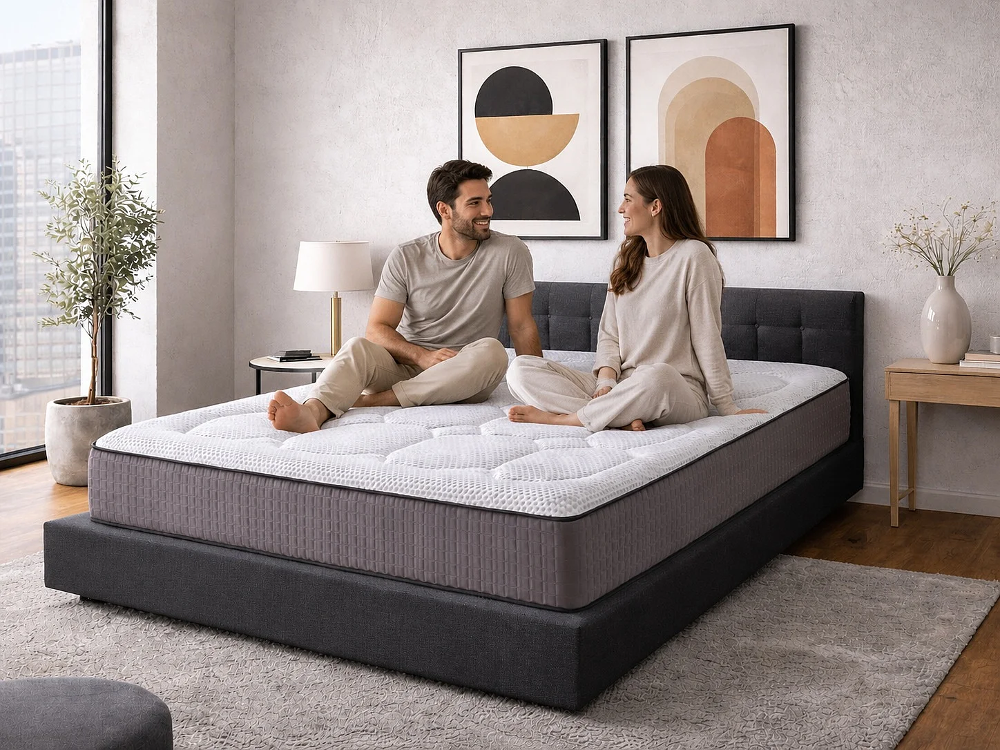 Matelas DORMISSIMO Hidra Visco Premium 180x200 cm Mousse HR et 3 cm Viscoélastique Hauteur 23 cm
